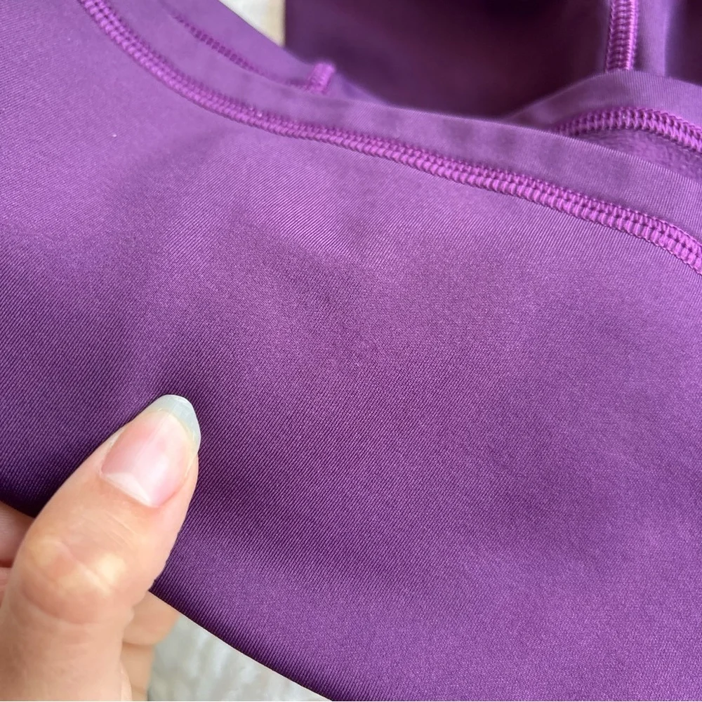 Lululemon First Mile 1/2 Half Zip Darkest Magenta Pullover sweater top
